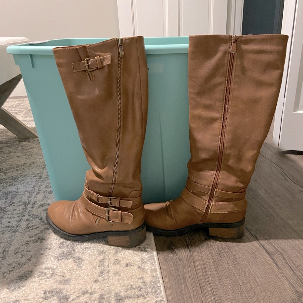 Cognac Riding Boots